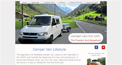 Desktop Screenshot of camper-van-fun.com